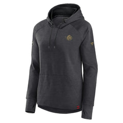 Ottawa Senators Fanatics Women's Authentic Pro Pullover Hoodie - Heather Charcoal Hoodies