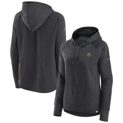 Boston Bruins Fanatics Women's Authentic Pro Pullover Hoodie - Heather Charcoal Hoodies