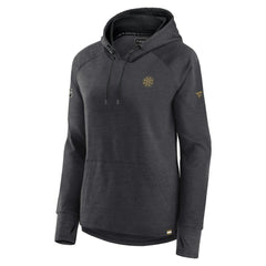 Boston Bruins Fanatics Women's Authentic Pro Pullover Hoodie - Heather Charcoal Hoodies