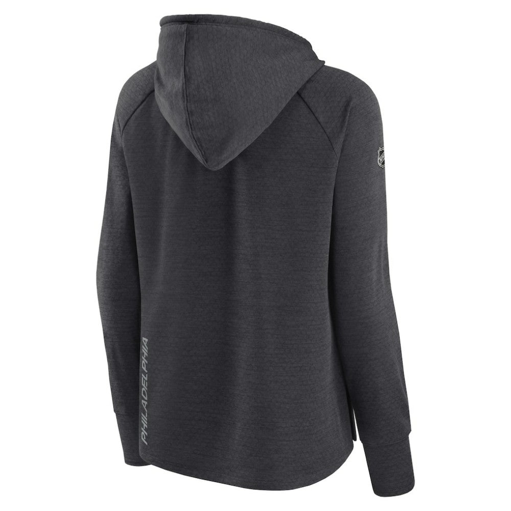 Philadelphia Flyers Fanatics Women's Authentic Pro Pullover Hoodie - Heather Charcoal Hoodies