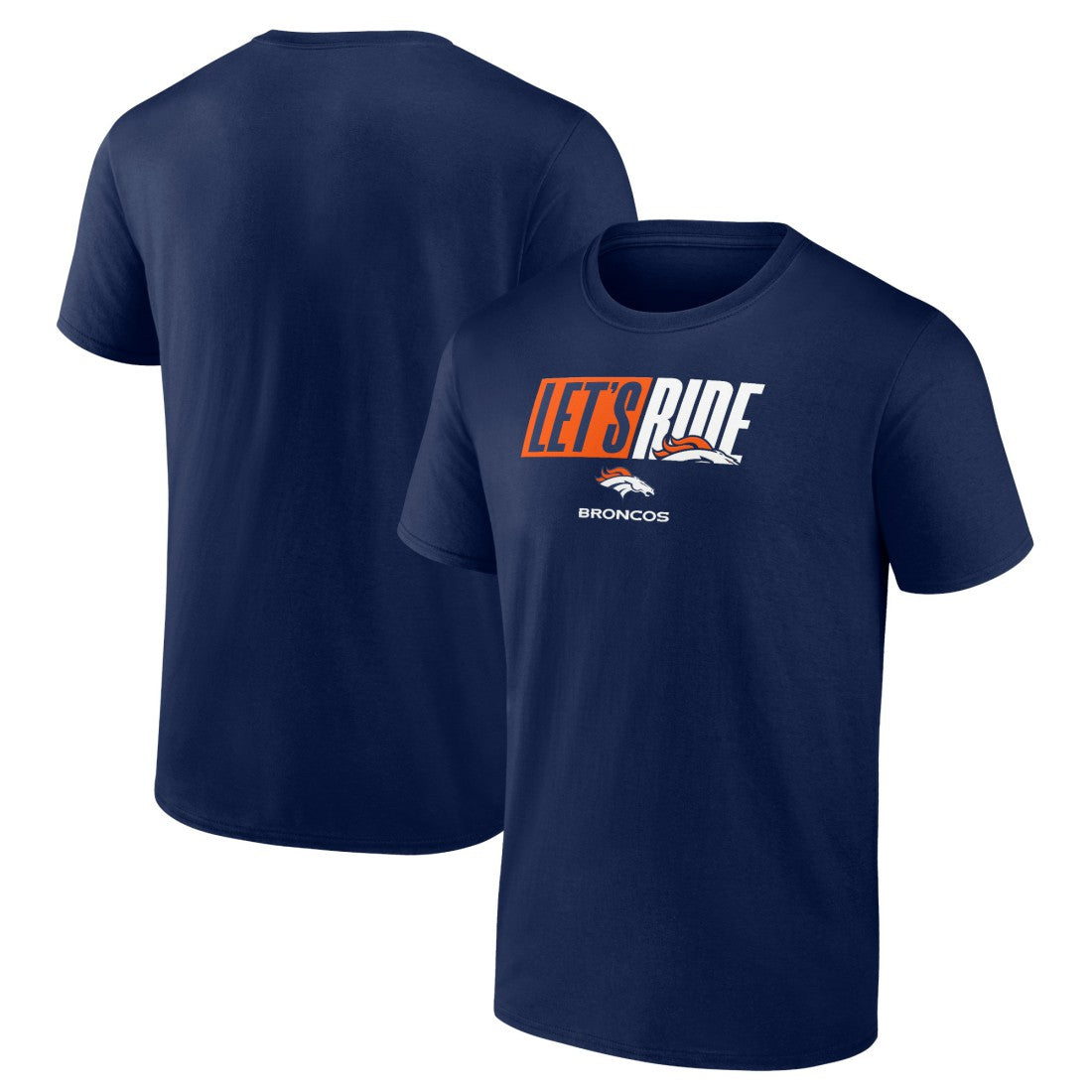 Denver Broncos Let's Ride T-Shirt - Navy cheap