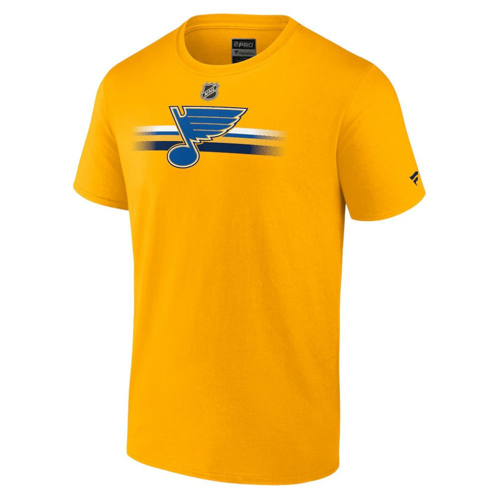 St. Louis Blues Fanatics Authentic Pro Secondary T-Shirt - Gold T-shirts