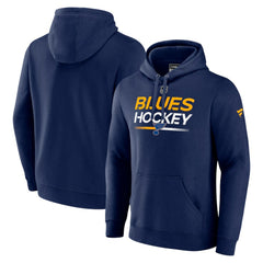 St. Louis Blues Fanatics Authentic Pro Pullover Hoodie - Navy Hoodies