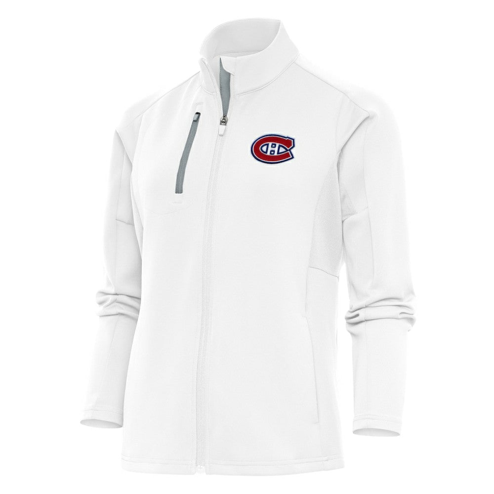 Montreal Canadiens Antigua Women's Team Logo Generation Full-Zip Jacket - White Jackets