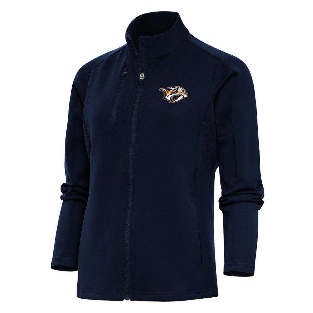 Nashville Predators Antigua Women's Team Logo Generation Full-Zip Jacket - Navy Jackets