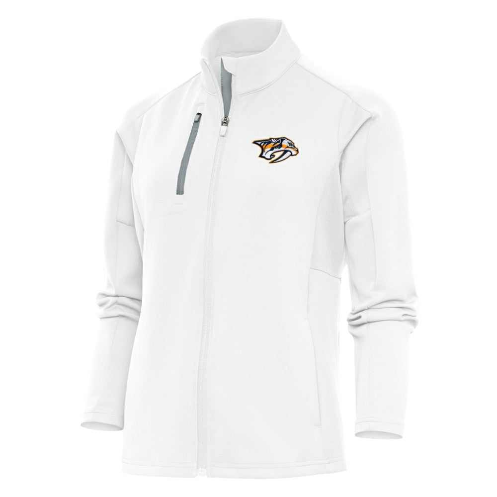 Nashville Predators Antigua Women's Team Logo Generation Full-Zip Jacket - White Jackets