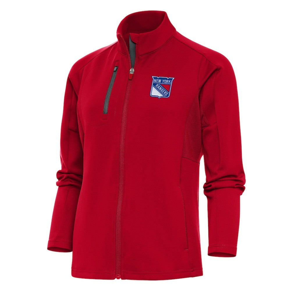 New York Rangers Antigua Women's Team Logo Generation Full-Zip Jacket - Red Jackets