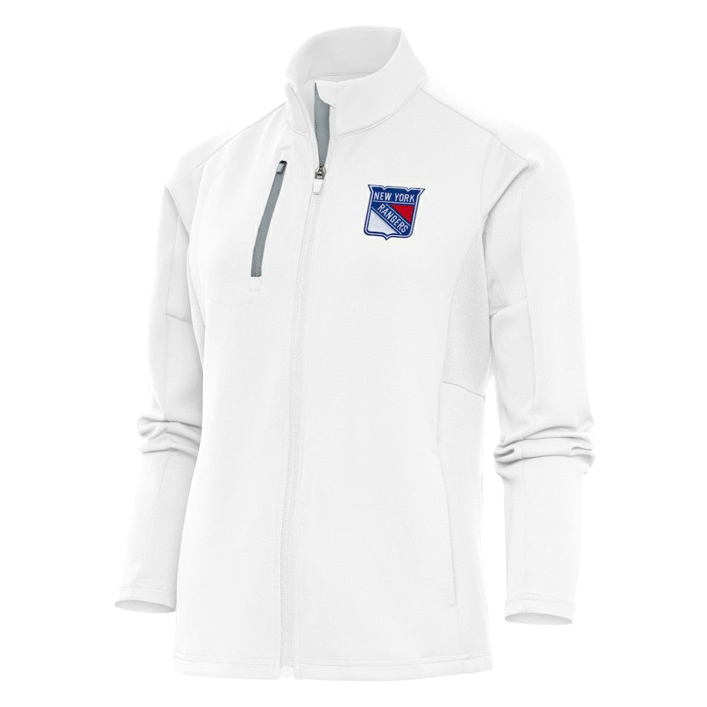 New York Rangers Antigua Women's Team Logo Generation Full-Zip Jacket - White Jackets