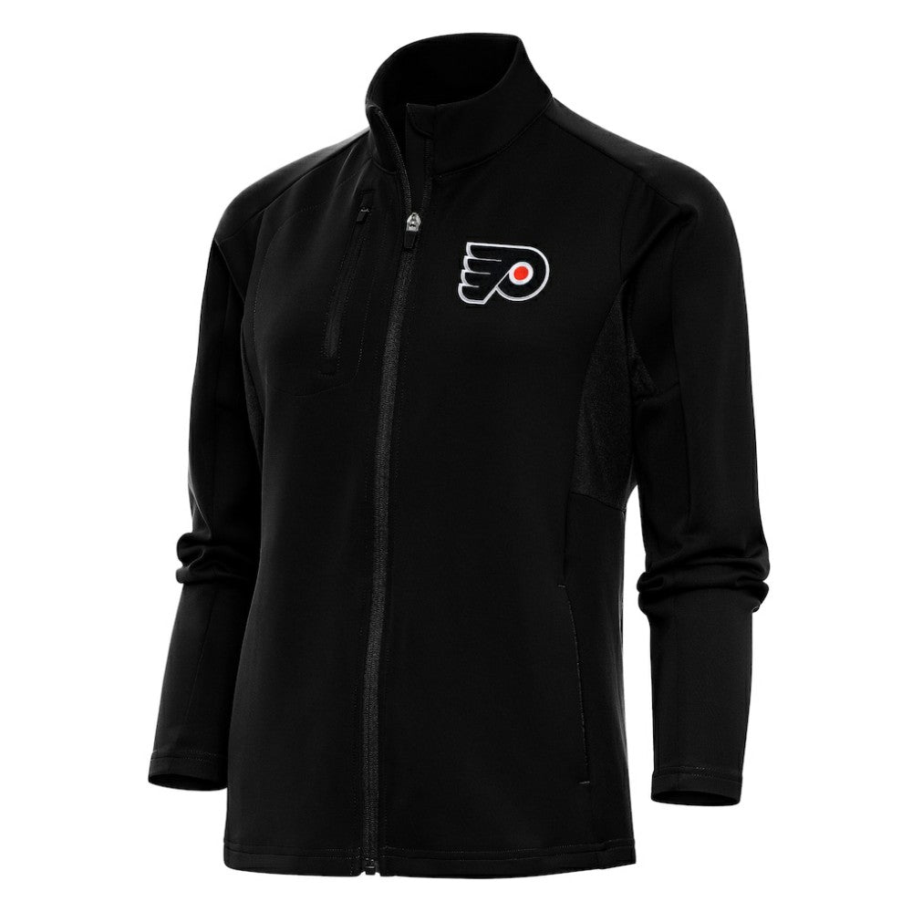 Philadelphia Flyers Antigua Women's Team Logo Generation Full-Zip Jacket - Black Jackets