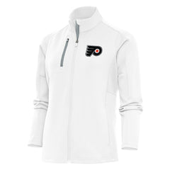 Philadelphia Flyers Antigua Women's Team Logo Generation Full-Zip Jacket - White Jackets