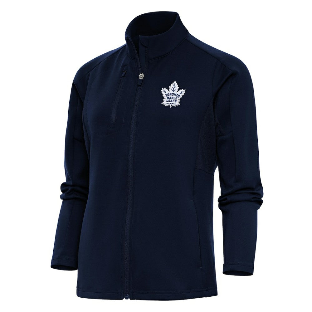 Toronto Maple Leafs Antigua Women's Team Logo Generation Full-Zip Jacket - Navy Jackets