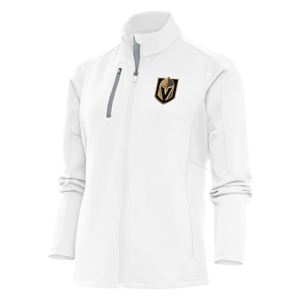 Vegas Golden Knights Antigua Women's Team Logo Generation Full-Zip Jacket - White Jackets