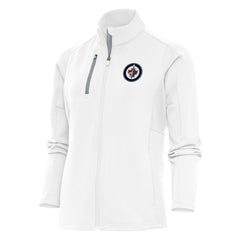 Winnipeg Jets Antigua Women's Team Logo Generation Full-Zip Jacket - White Jackets