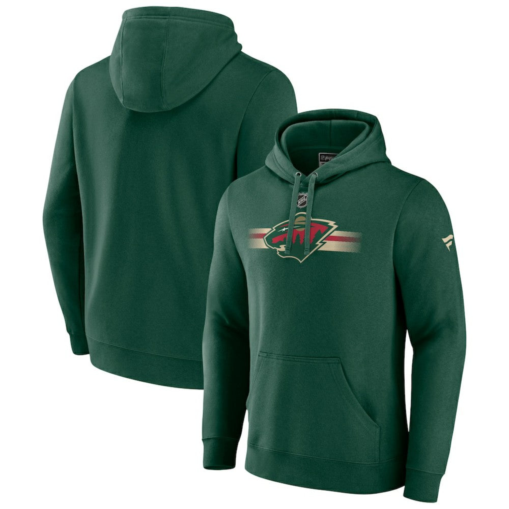 Minnesota Wild Fanatics Authentic Pro Secondary Pullover Hoodie - Green Hoodies