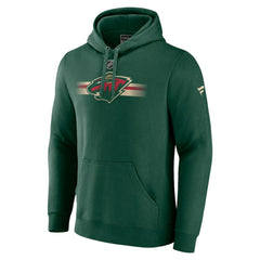 Minnesota Wild Fanatics Authentic Pro Secondary Pullover Hoodie - Green Hoodies