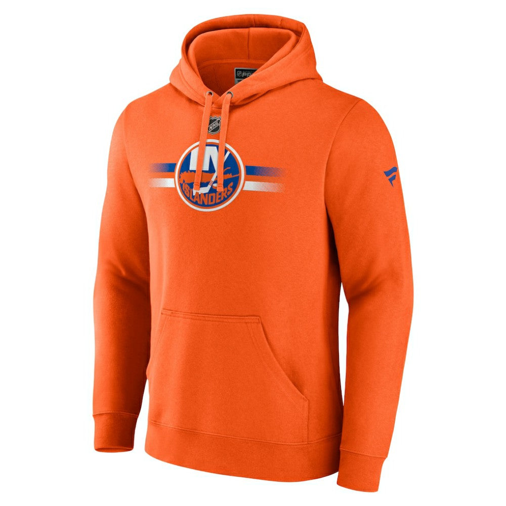 New York Islanders Fanatics Authentic Pro Secondary Pullover Hoodie - Orange Hoodies