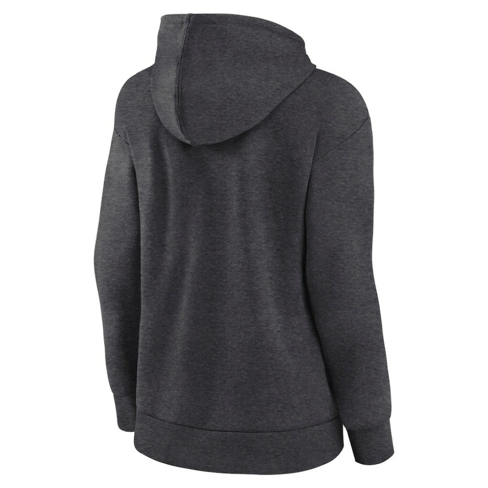 Vancouver Canucks Fanatics Women's Authentic Pro Core Secondary Fleece Pullover Hoodie - Heather Charcoal Hoodies