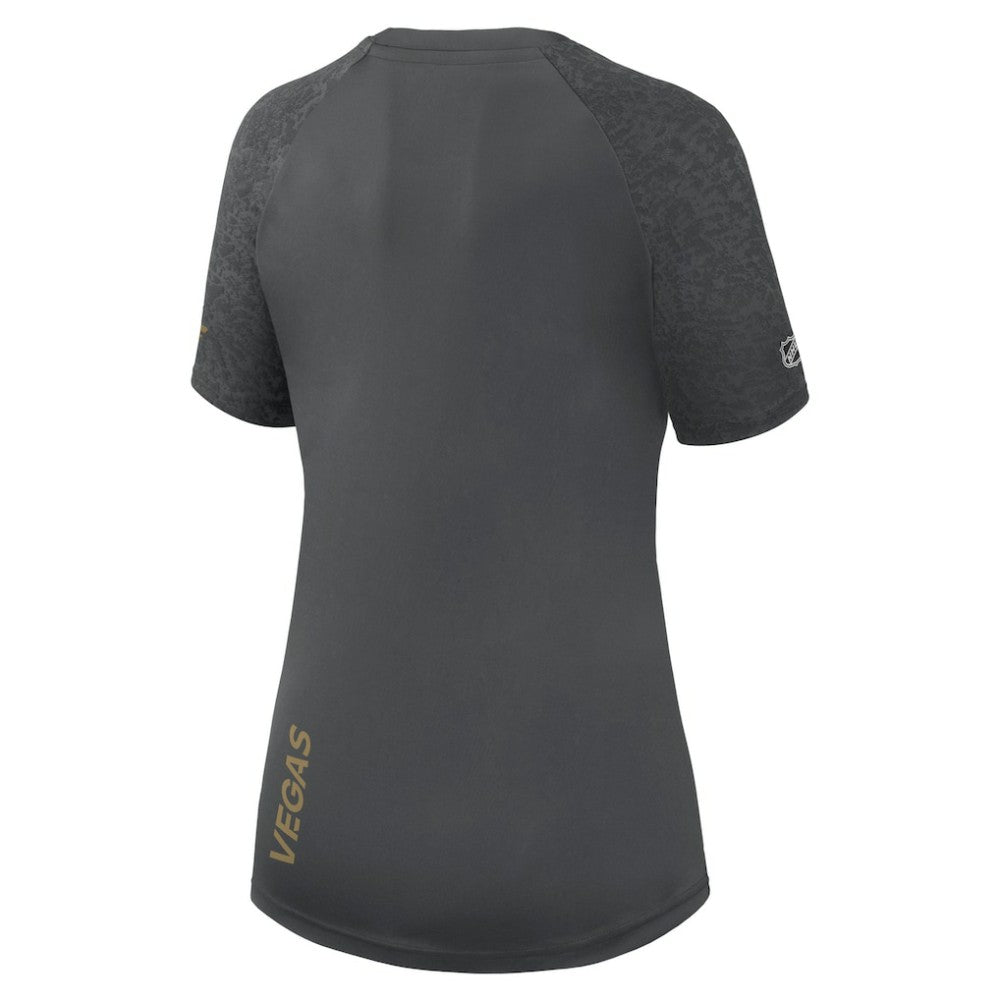 Vegas Golden Knights Fanatics Women's Authentic Pro Tech T-Shirt - Gray T-shirts