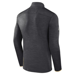 Boston Bruins Fanatics Authentic Pro Quarter-Zip Pullover Top - Heather Charcoal Pullover
