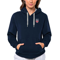 USWNT Antigua Women's Victory Pullover Hoodie - Navy for sale