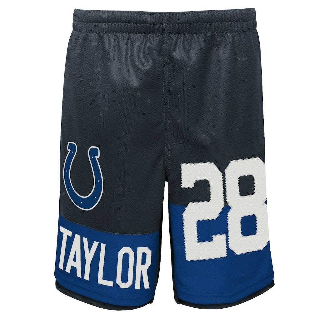 Jonathan Taylor Indianapolis Colts Youth Player Name & Number Shorts - Navy discount