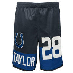 Jonathan Taylor Indianapolis Colts Youth Player Name & Number Shorts - Navy discount
