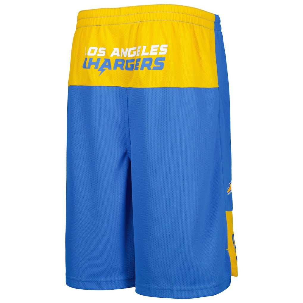 Justin Herbert Los Angeles Chargers Youth Player Name & Number Shorts - Powder Blue online