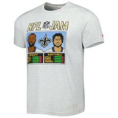 Jarvis Landry & Tyrann Mathieu New Orleans Saints Homage Unisex NFL Jam Tri-Blend T-Shirt - Heather Gray outlet