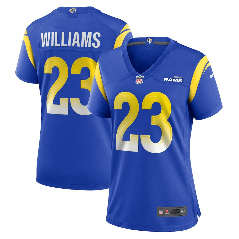 Kyren Williams Los Angeles Rams Women's Game Player Jersey - Royal discount