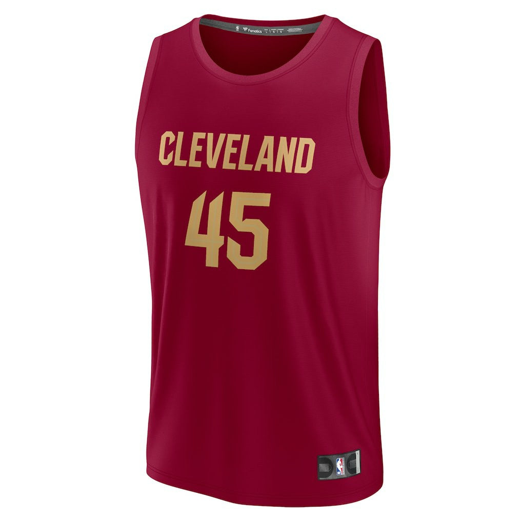 Donovan Mitchell Cleveland Cavaliers Fast Break Replica Jersey sale - Icon Editi- Wine online