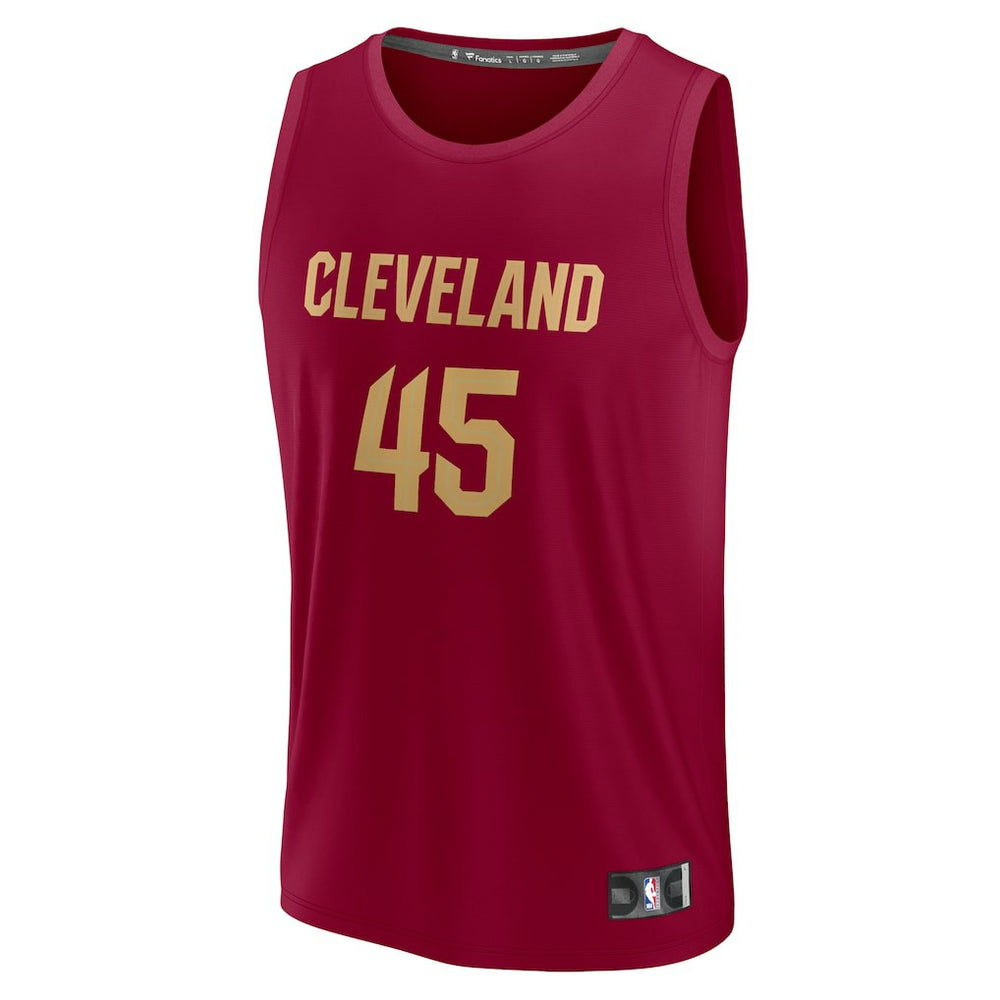 Donovan Mitchell Cleveland Cavaliers Fast Break Replica Jersey sale - Icon Editi- Wine online