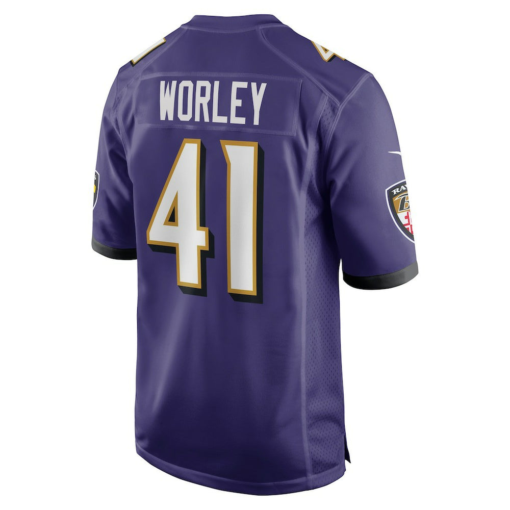 Daryl Worley Baltimore Ravens Game Player Jersey - Purple cheap