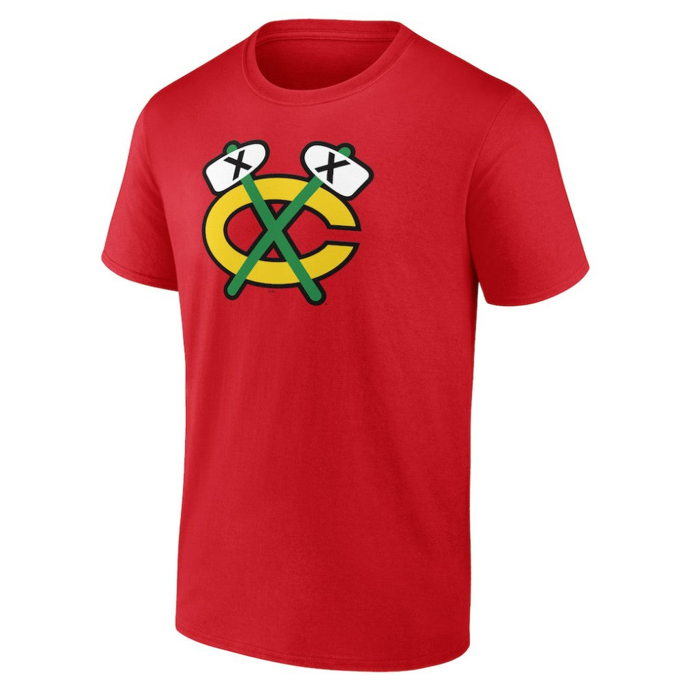 Chicago Blackhawks Shoulder Patch Logo T-Shirt - Red T-shirts