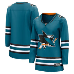 San Jose Sharks Fanatics Women's Home Breakaway Jersey - Teal Jerseys