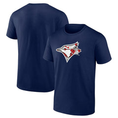 Toronto Blue Jays Banner Wave Logo T-Shirt Navy
