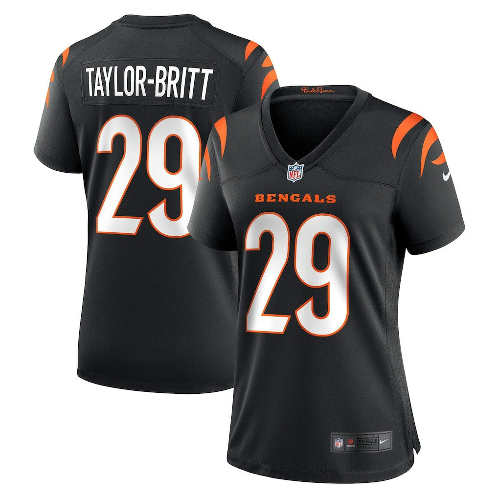 Cam Taylor-Britt Cincinnati Bengals Women's Game Player Jersey - Black for sale