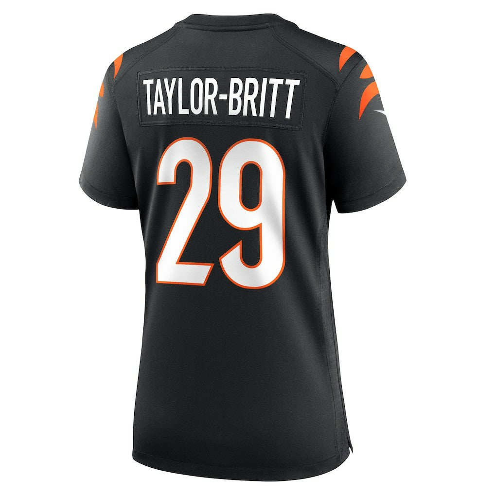 Cam Taylor-Britt Cincinnati Bengals Women's Game Player Jersey - Black for sale