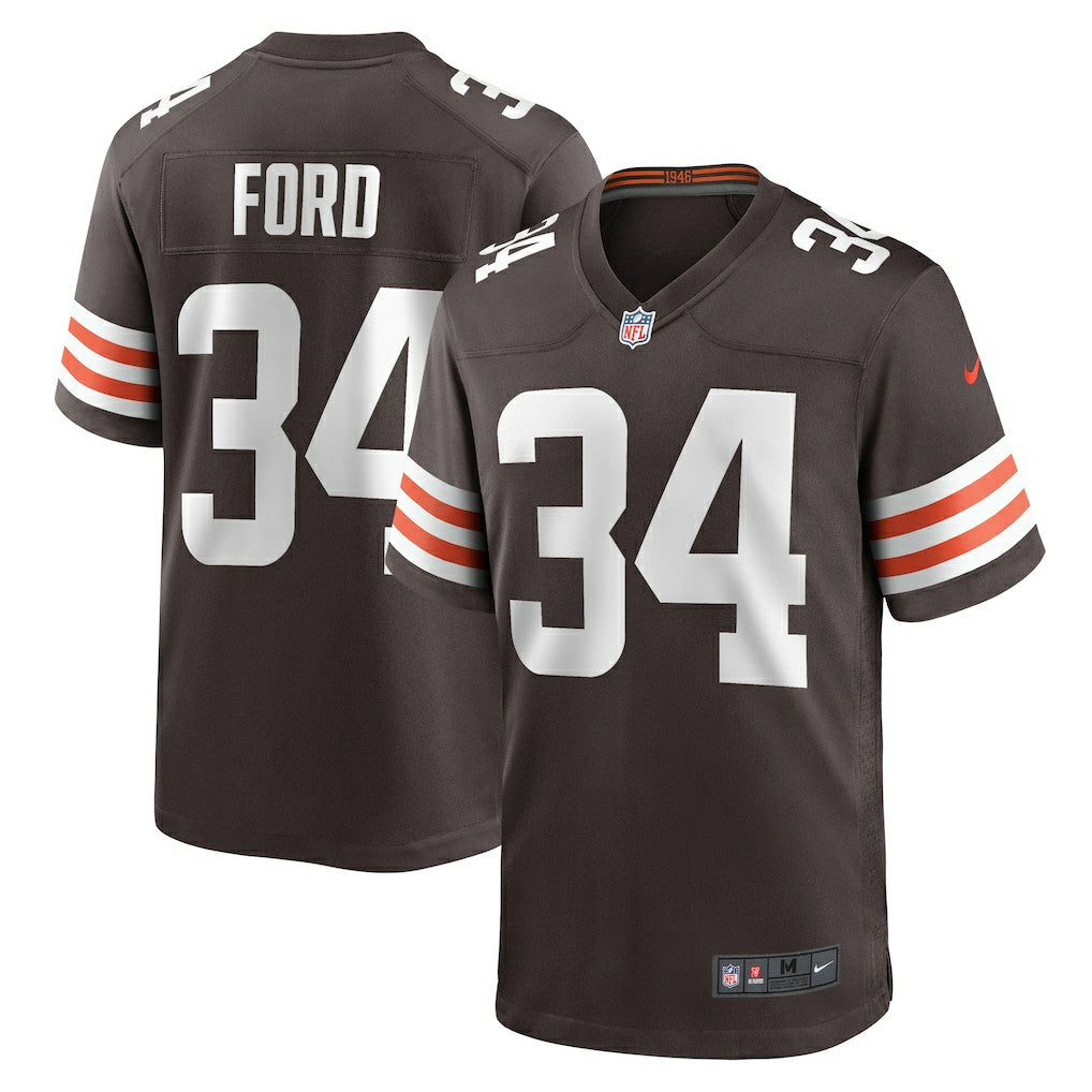 Jerome Ford Cleveland Browns Game Player Jersey - Brown outlet