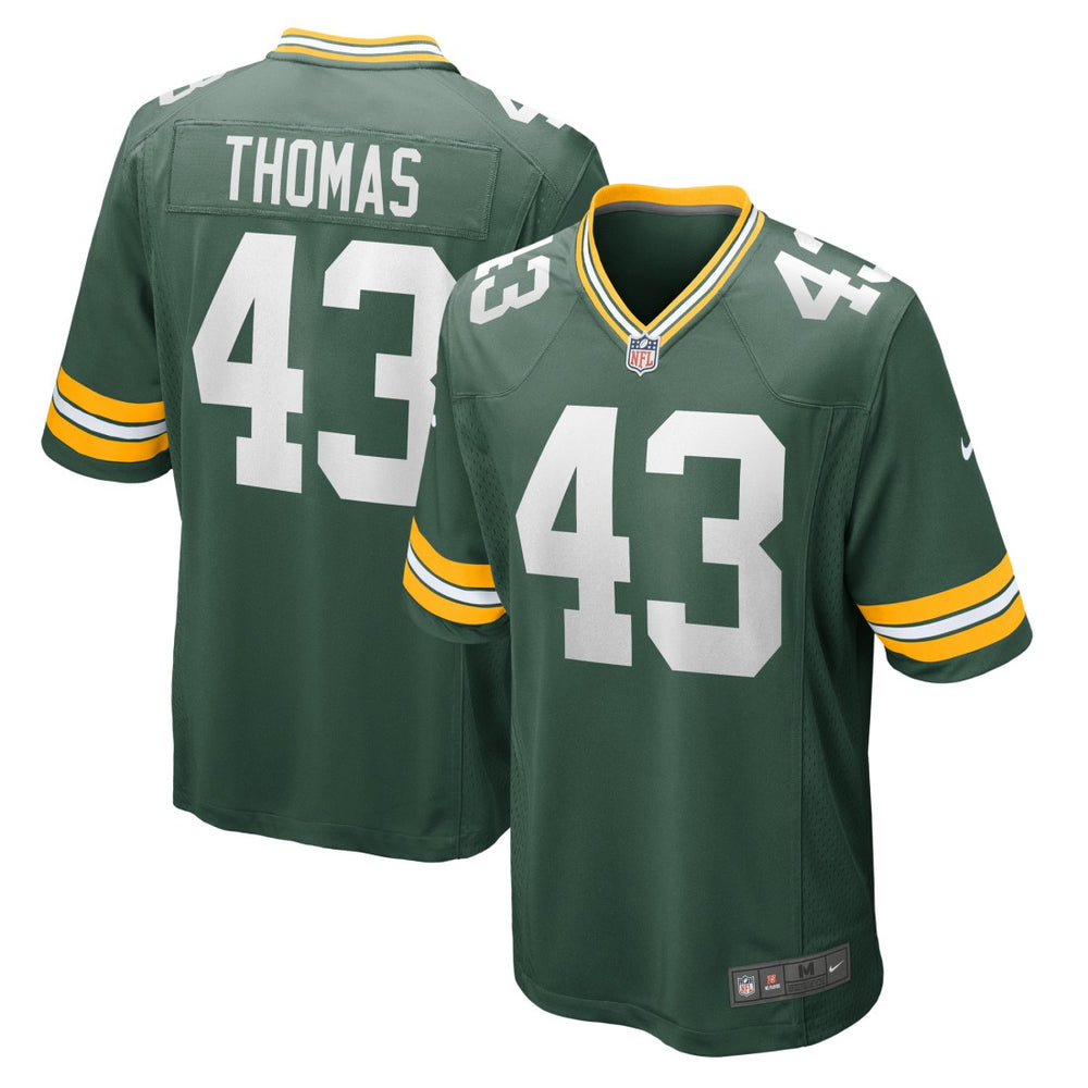Kiondre Thomas Green Bay Packers Game Player Jersey - Green online