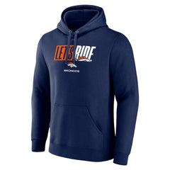 Denver Broncos Let's Ride Pullover Hoodie - Navy for sale