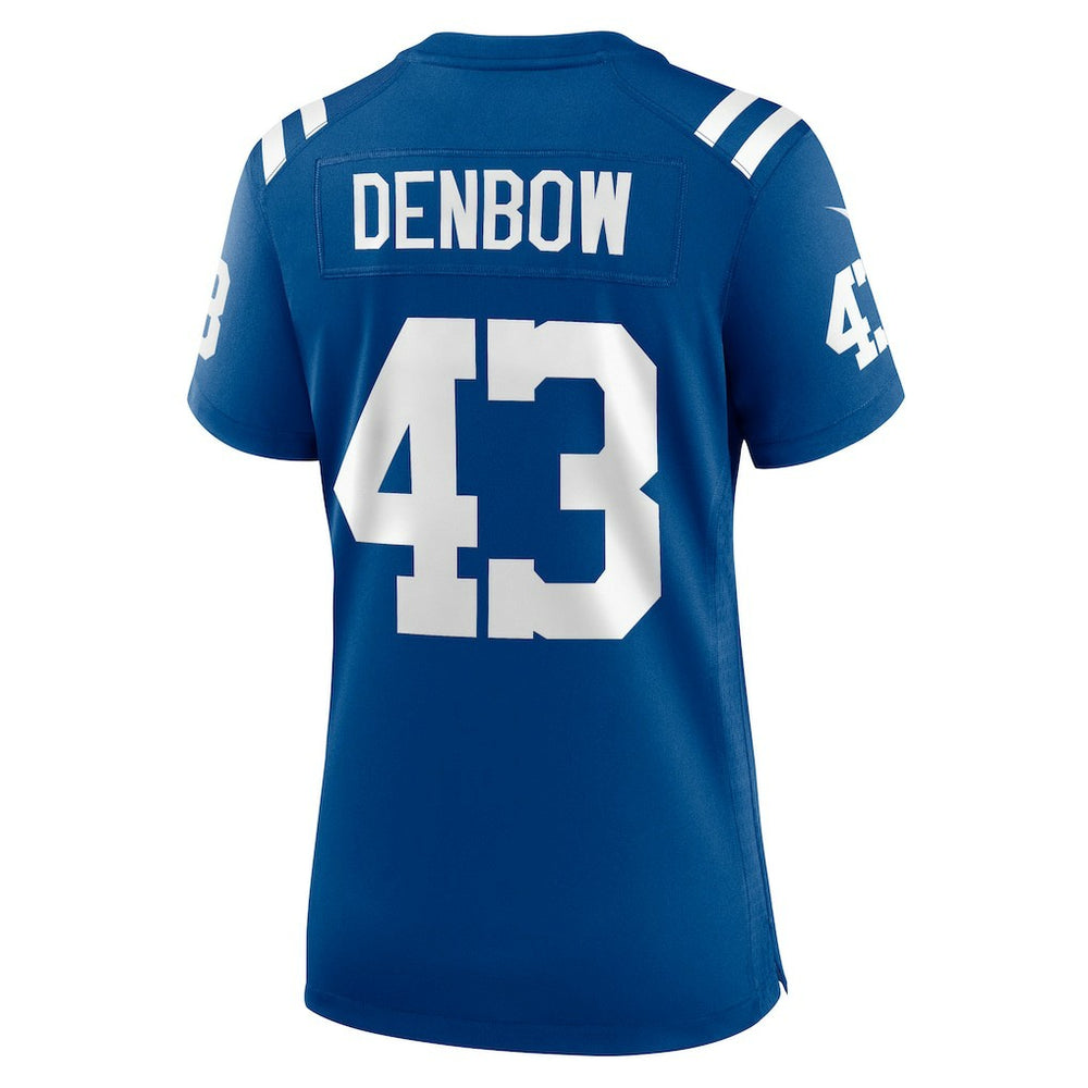 Trevor Denbow Indianapolis Colts Women's Game Player Jersey - Royal sale