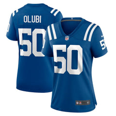 Segun Olubi Indianapolis Colts Women's Game Player Jersey - Royal for sale