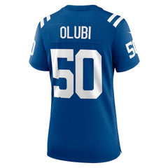 Segun Olubi Indianapolis Colts Women's Game Player Jersey - Royal for sale