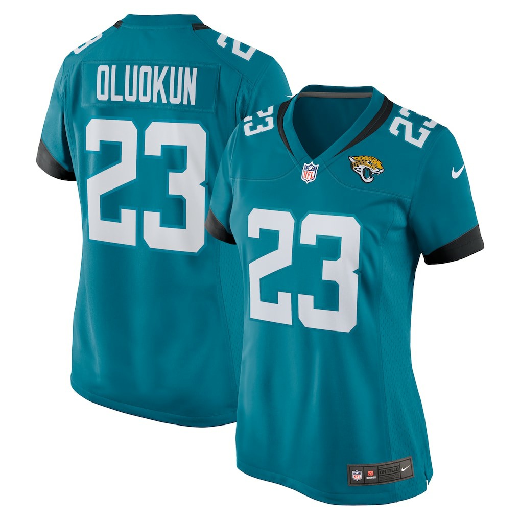 Foyesade Oluokun Jacksonville Jaguars Women's Game Player Jersey - Teal cheap