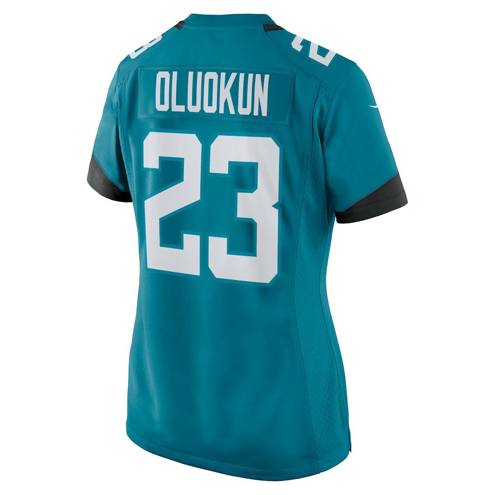 Foyesade Oluokun Jacksonville Jaguars Women's Game Player Jersey - Teal cheap