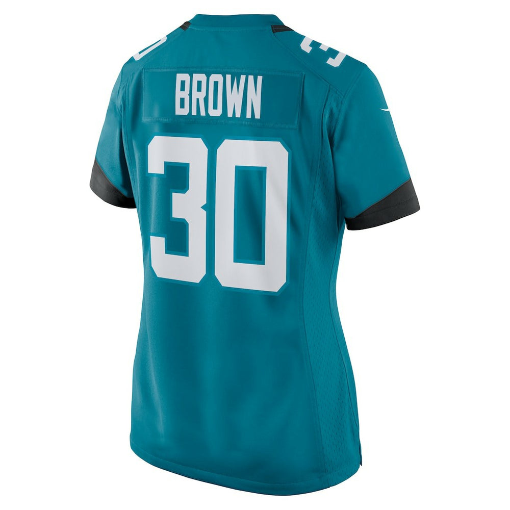 Montaric Brown Jacksonville Jaguars Women's Game Player Jersey - Teal online