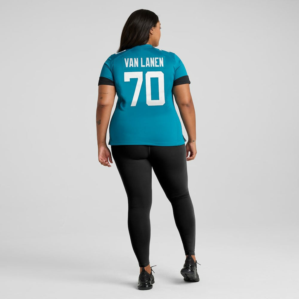 Cole Van Lanen Jacksonville Jaguars Women's Game Player Jersey - Teal for sale