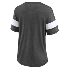 Washington Capitals Fanatics Women's Special Edition 2.0 Ring The Alarm V-Neck T-Shirt - Heather Charcoal T-shirts