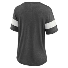 Pittsburgh Penguins Fanatics Women's Special Edition 2.0 Ring The Alarm V-Neck T-Shirt - Heather Charcoal T-shirts