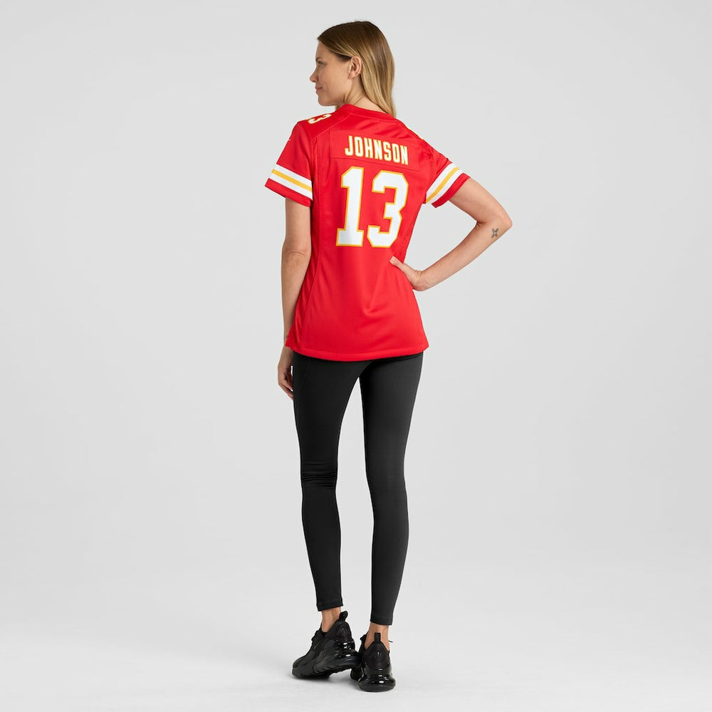 Nazeeh Johnson Kansas City Chiefs Women's Game Player Jersey - Red cheap